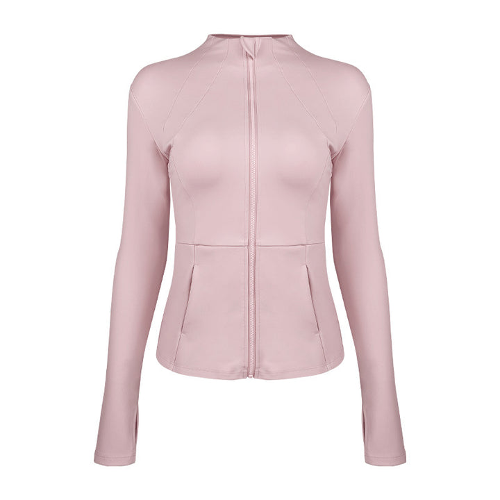 Dame sporty funktionel jakke med elegant snit og praktiske lynlåslommer Stilla
