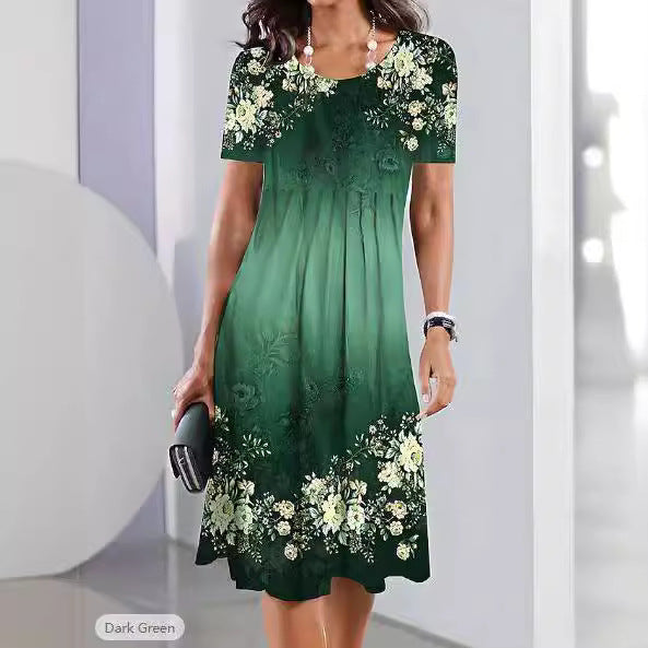 Dame Etuikjole med elegante blomsterdesigns Stilla
