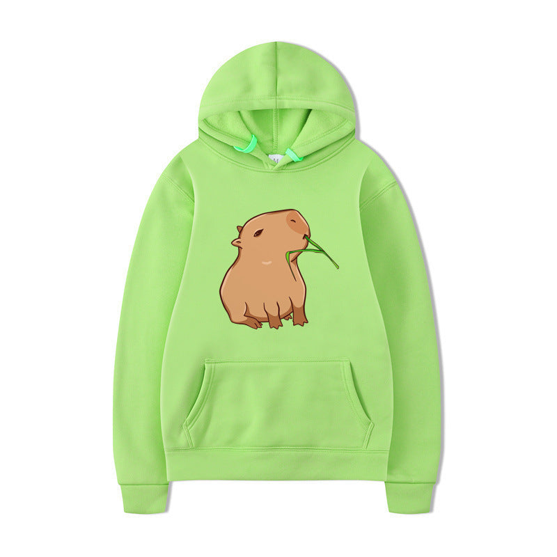 Kvinders hoodie med sjovt dyre design og behagelig pasform Skovae