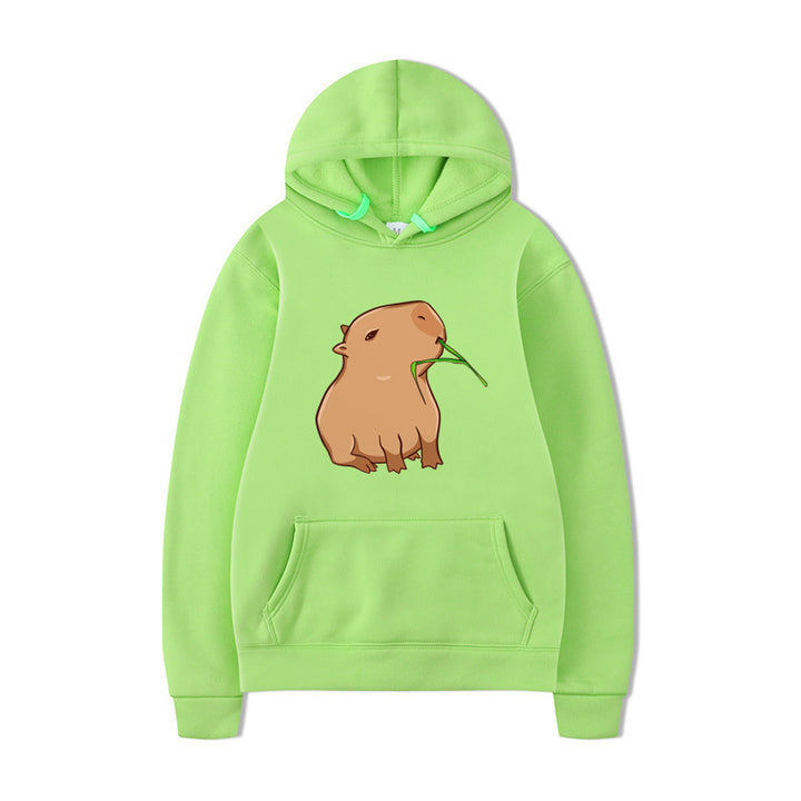 Kvinders hoodie med sjovt dyre design og behagelig pasform Skovae
