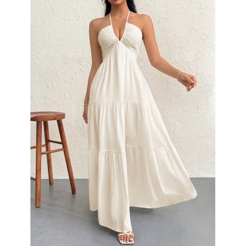 Dame Trin-Halter Maxi-Kjole Stilla