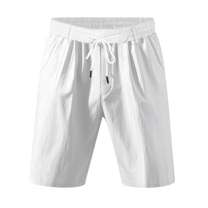Herrer komfortable fritidsshorts med elastisk talje og praktiske lommer Stilla