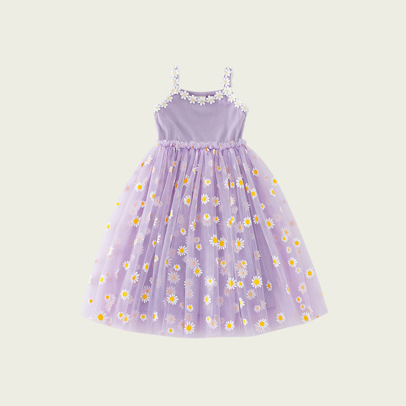 Pige blomsterprint tylkjole Stilla