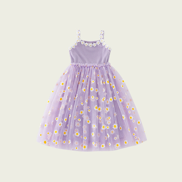 Pige blomsterprint tylkjole Stilla