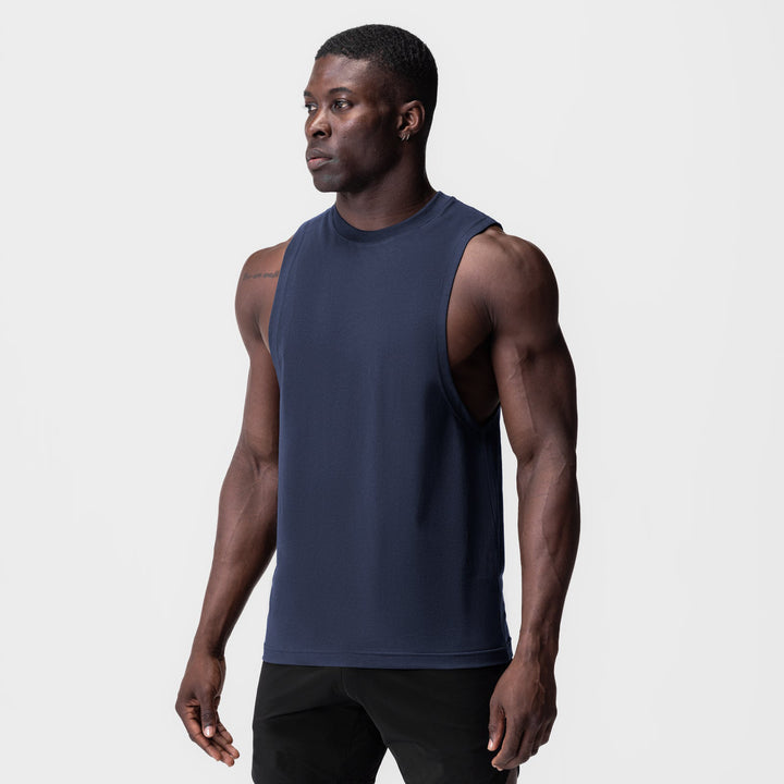 Herrer Sporty Muskelshirt med bred armhul Stilla