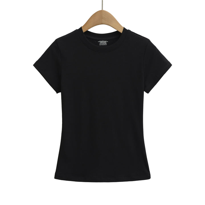 Dame klassisk Rundhals T-shirt lavet af blødt bomuldsstof Stilla