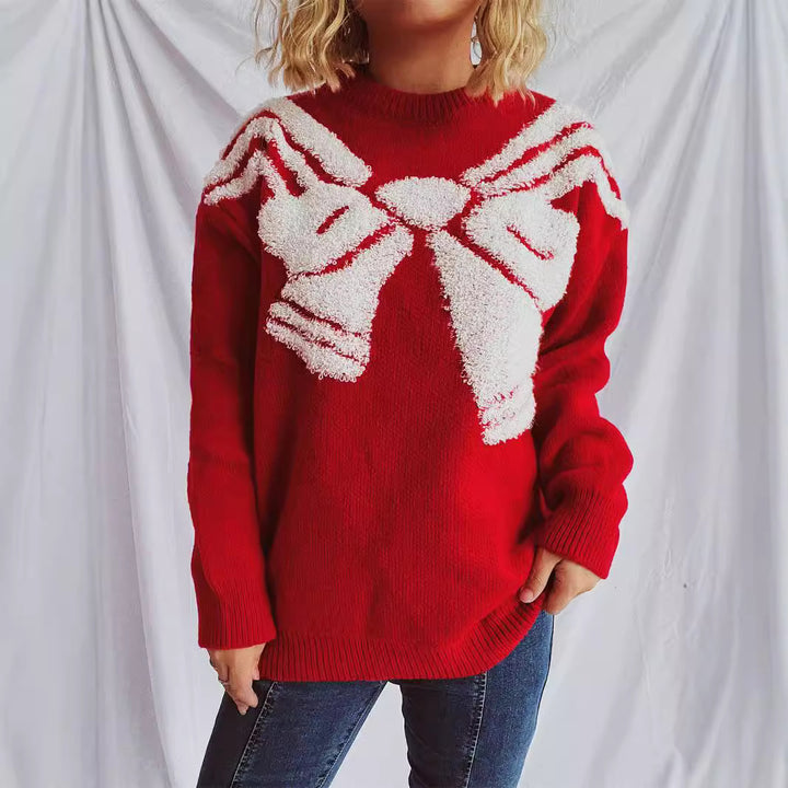 Kvinders sweater med kreativt 3D-design Stilla