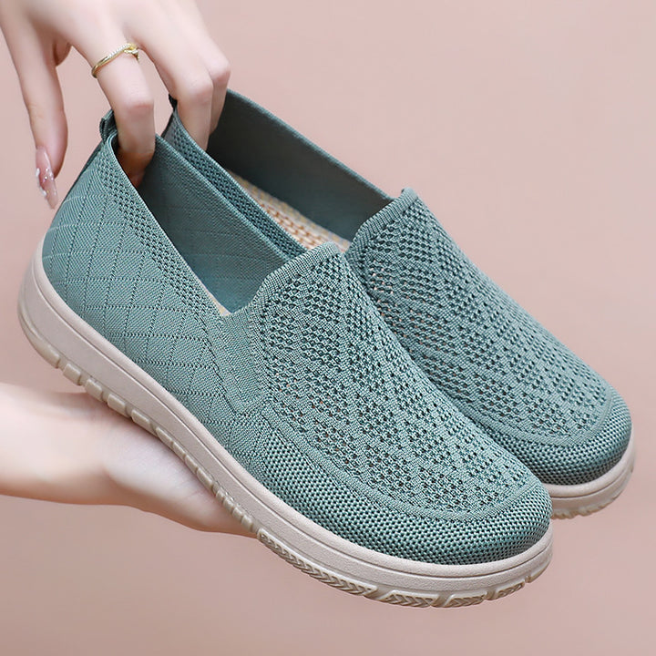 Dame Behagelige Strik-Slippers med skridsikker Sål og fleksibelt Design Stilla