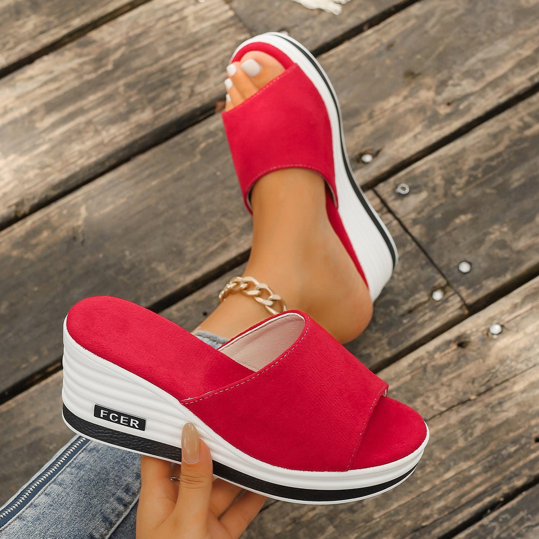 Dame Wedge-Sandaler med komfortabelt fodbede og moderne design Stilla