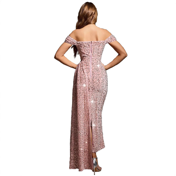 Kvinder Off-Shoulder Paillet Aftenkjole Stilla
