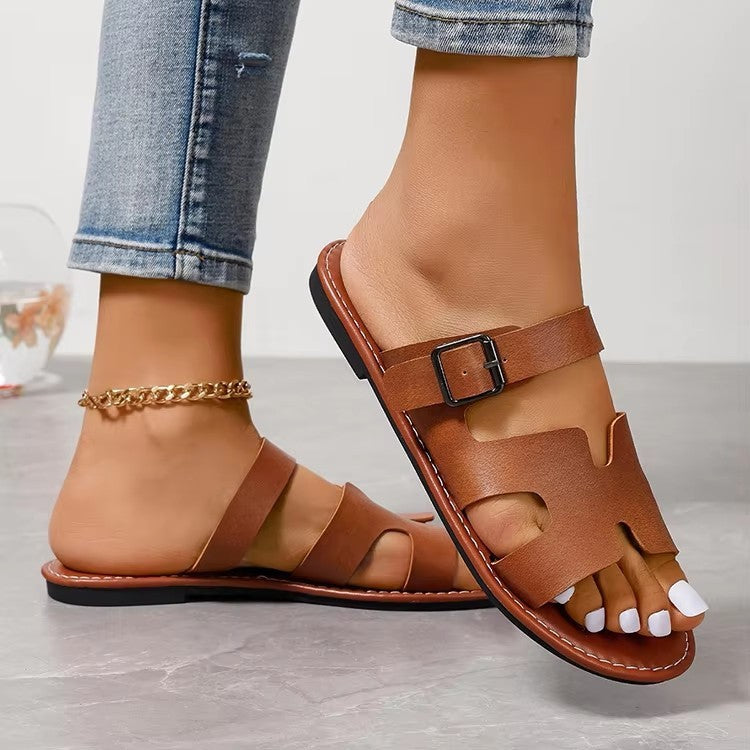 Dame Sandaler med justerbar rem og elegant snit Stilla