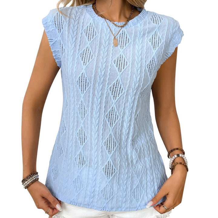Dame figursyet strikbluse Stilla