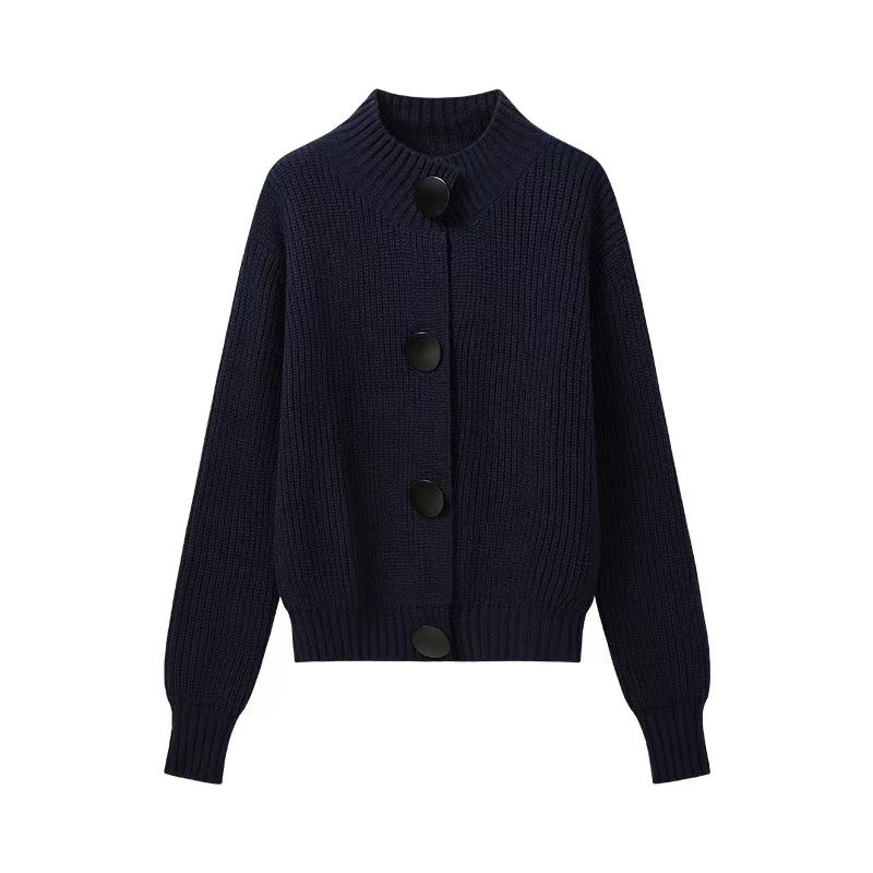 Kvinders cardigan med oversized pasform og store knapper Stilla