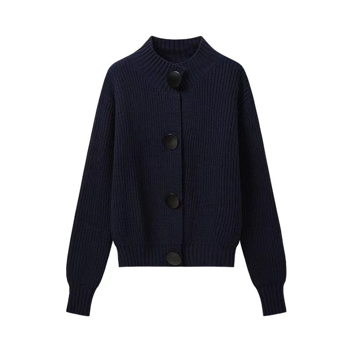 Kvinders cardigan med oversized pasform og store knapper Stilla