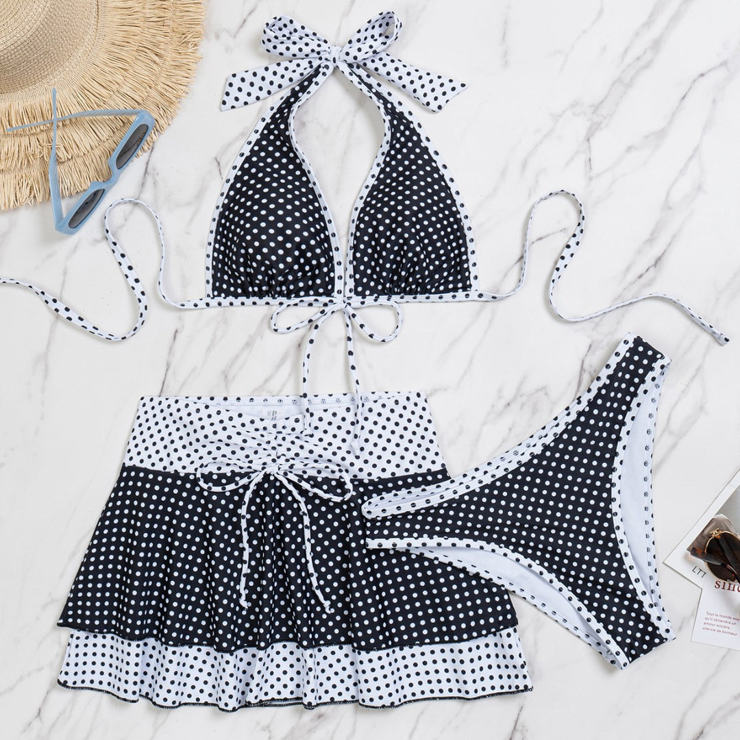 Dame Bikinisæt med moderne Dots-design Skovae