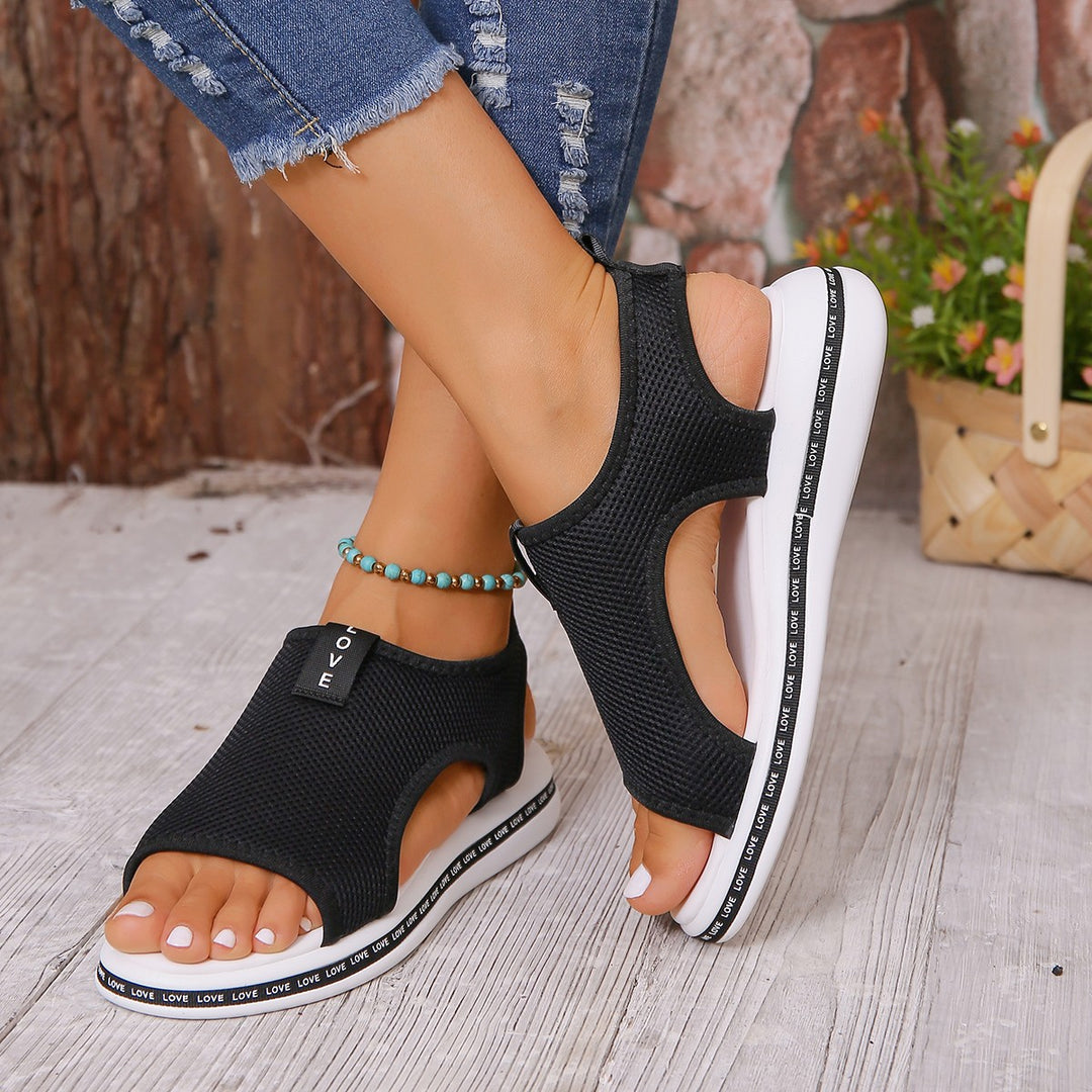 Dame Mode Sandaler med elastiske stropper og skridsikker sål Stilla