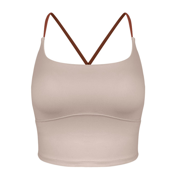 Dame sporty bustier med dobbelt stropdesign og innovative fugttransportteknologier Stilla