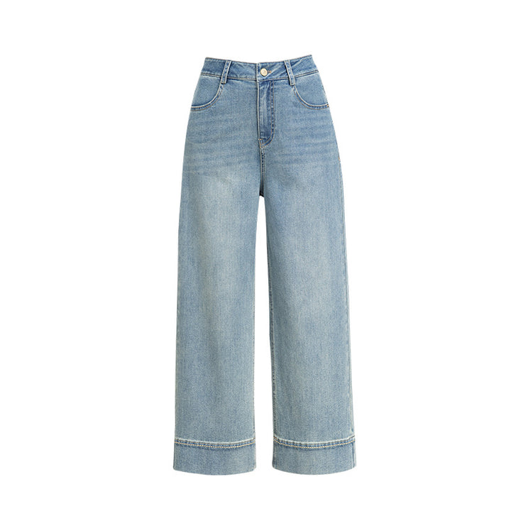 Dame brede jeans i moderne snit Stilla