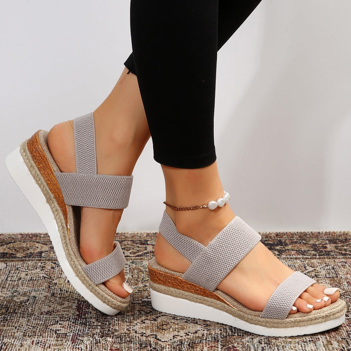 Dame Wedge-sandaler med åndbart overflade og skridsikker sål Stilla