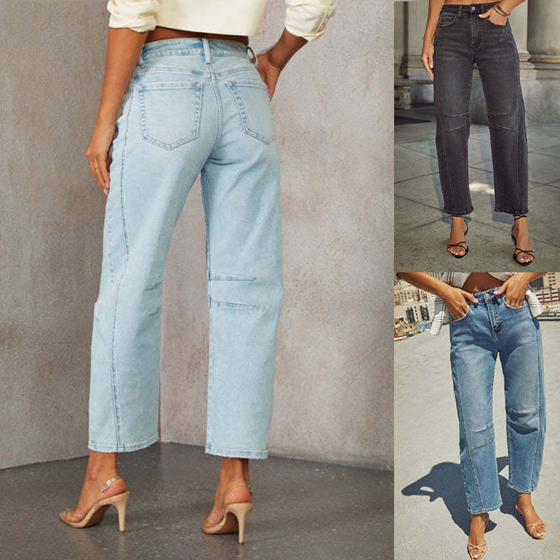 Dame Højttaljede Jeans Stilla