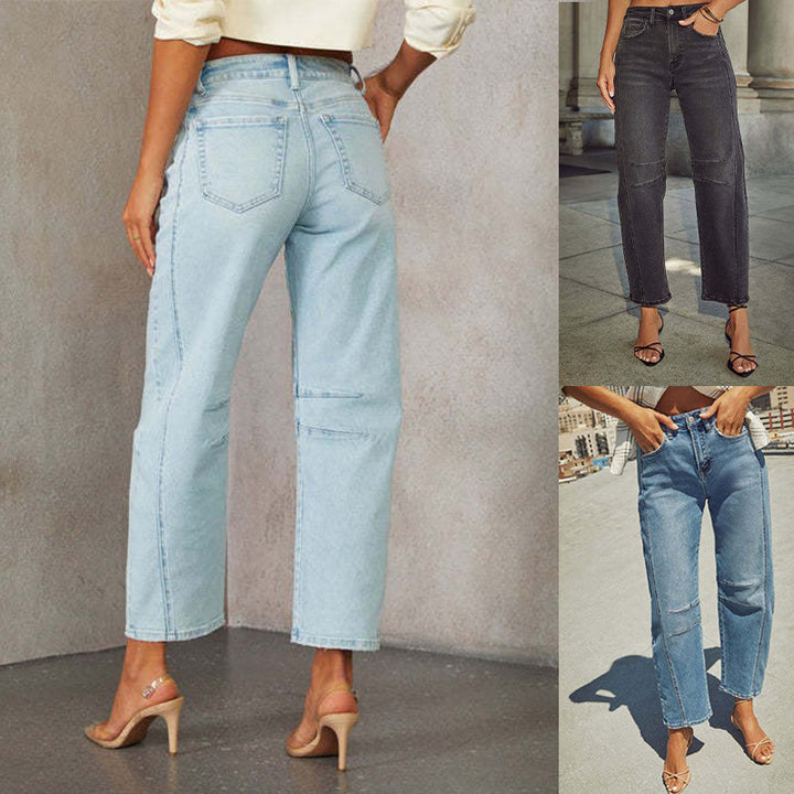 Dame Højttaljede Jeans Stilla