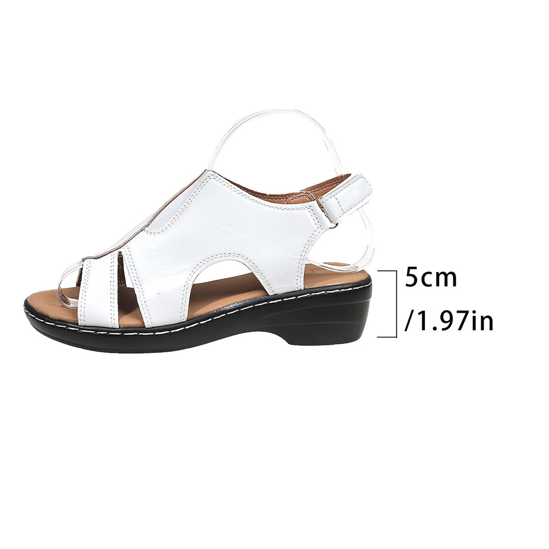 Dame komfortable tæer-sandaler med fleksibelt reimdesign og anatomisk fodseng Stilla