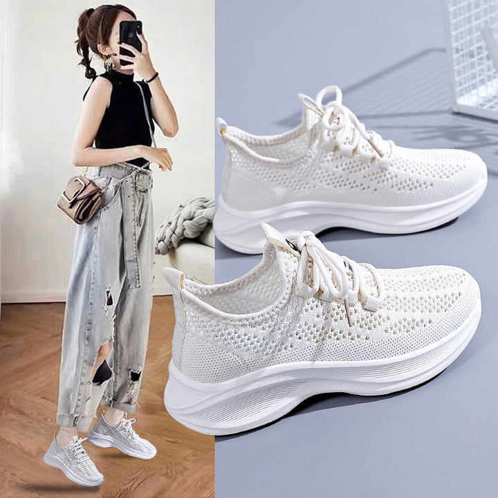Dame Åndbare Sneakers med fleksibel Dæmpningsteknologi Stilla