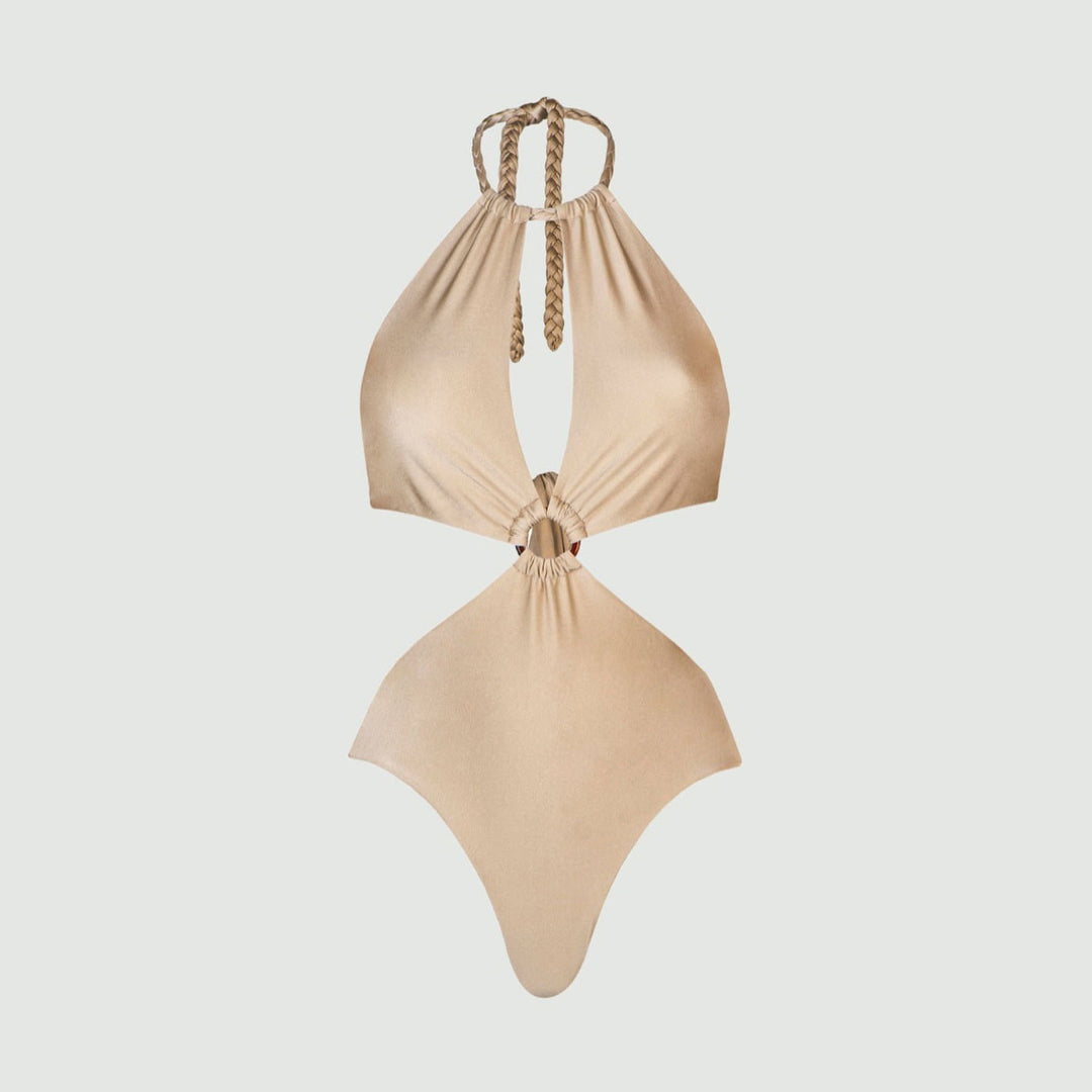 Dame Bikini-sæt med innovativt knude-design og højt skåret underdel Stilla