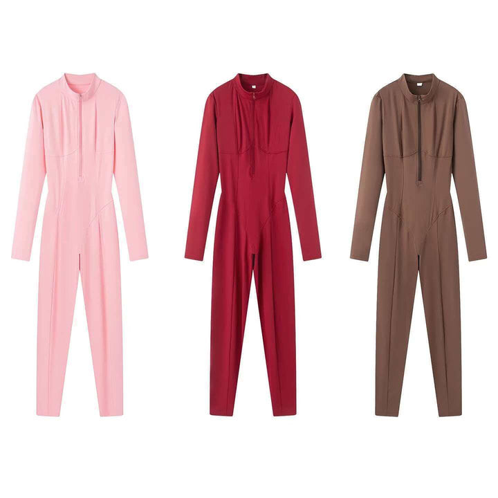 Kvinders sporty jumpsuit med lægkrave Stilla