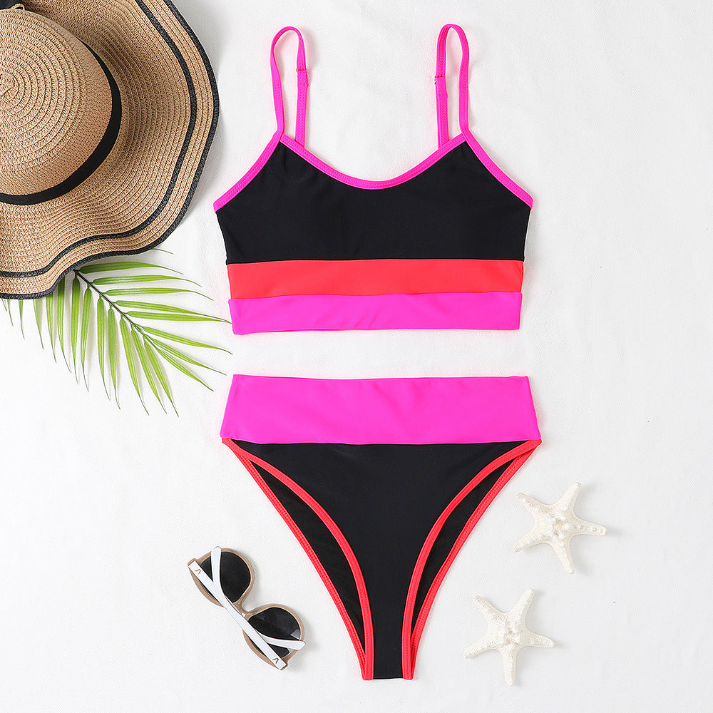 Dame Sporty bikini-sæt med moderigtigt dyremønster og justerbare stropper Stilla