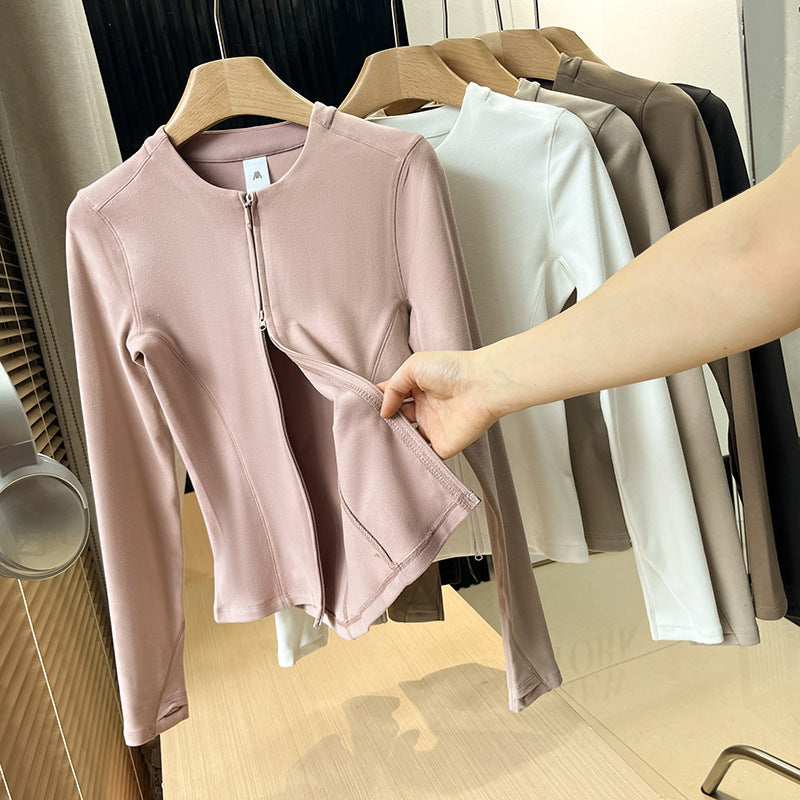 Dame sporty langærmet jakke med letvægts, åndbart materiale Stilla