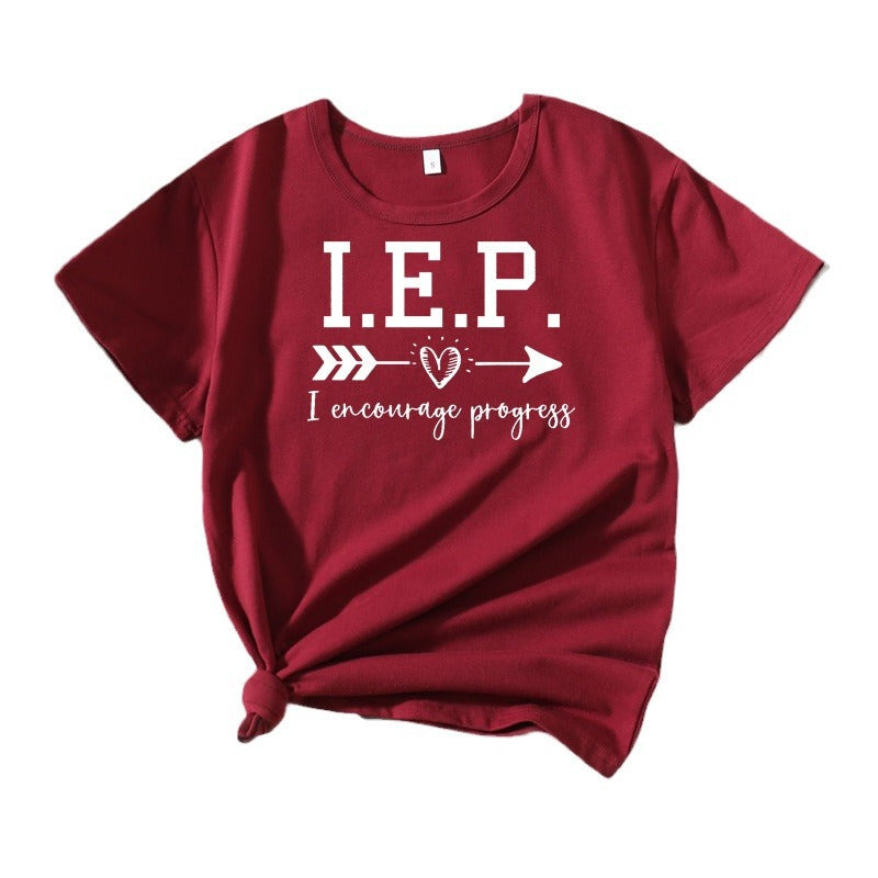 Kvinder Inspirerende Besked Grafik T-shirt Stilla