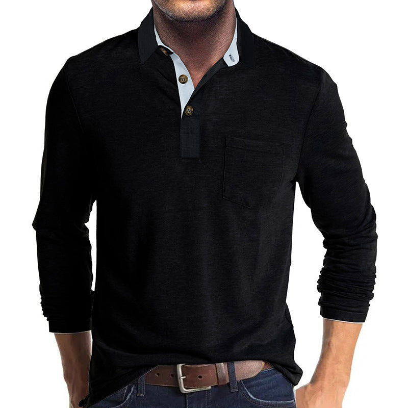 Herrer Langærmet Poloshirt Stilla