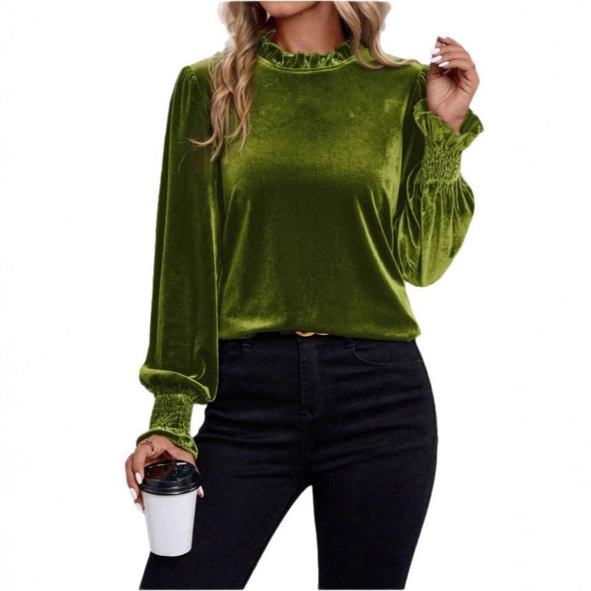Damer Elegante og Legende Foldsati Top Stilla