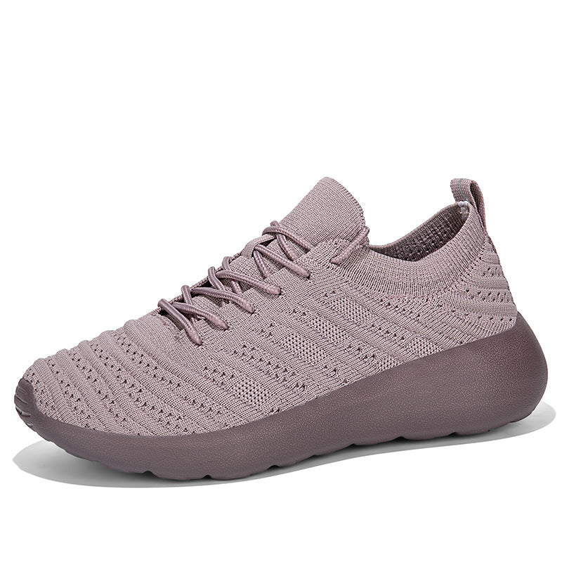 Unisex nan strikket slip-on sneaker med sømløs strikoverdel, elastisk skaftkant og støddæmpende let ydersål Skovae