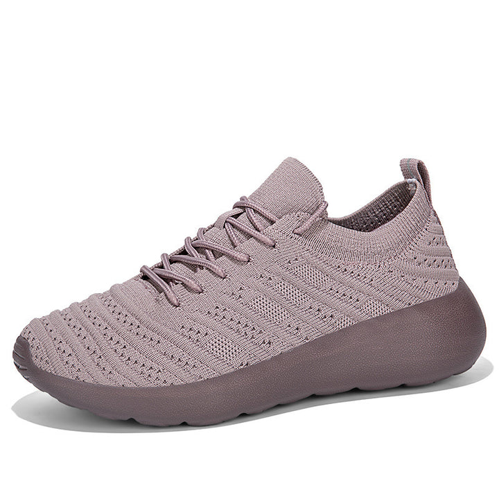 Unisex nan strikket slip-on sneaker med sømløs strikoverdel, elastisk skaftkant og støddæmpende let ydersål Skovae