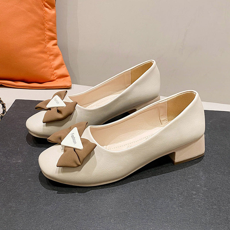 Dame Ballerinas med dekorativt bånd-design og behagelig indersål Stilla