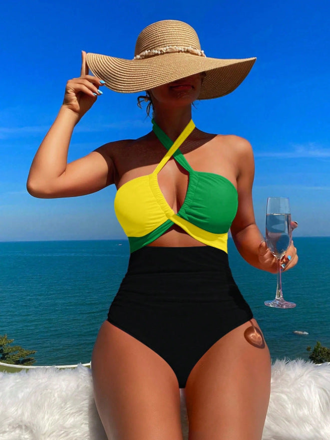 Dame Éninddelt Badedragt Skovae