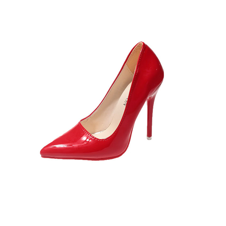 Dame Klassische High Heels med spids design og højglans overflade Stilla