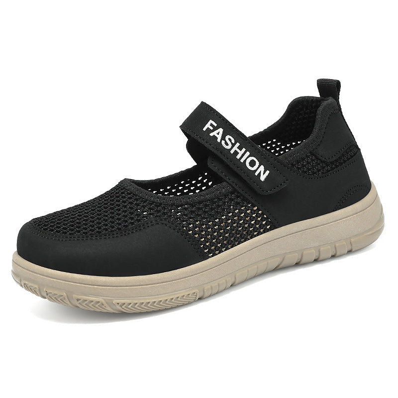 Dame Komfortable Sneakers med justerbar velcrolukning og åndbar netoverflade Stilla