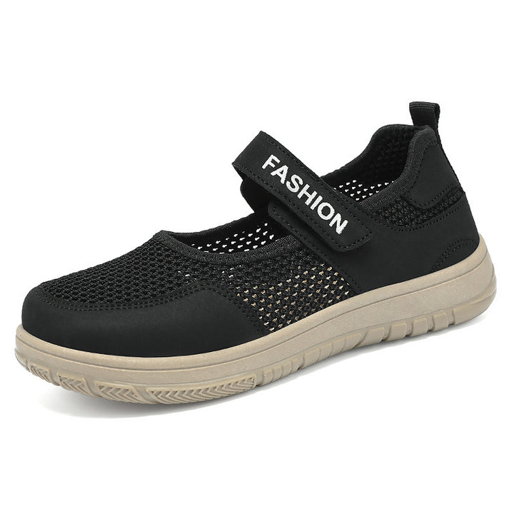 Dame Komfortable Sneakers med justerbar velcrolukning og åndbar netoverflade Stilla