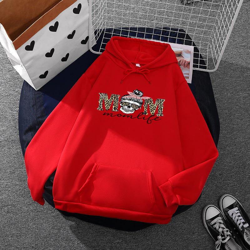 Kvindernes hoodie med kreativt kraniedesign Stilla