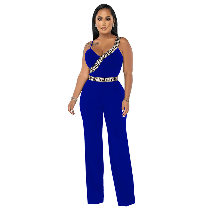 Dame elegant jumpsuit med glamourøst design og justerbar strop Stilla