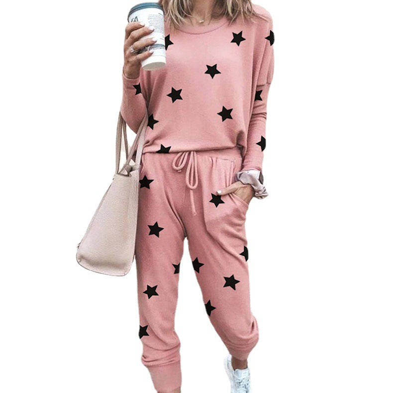 Dame fritids-loungewear sæt med blomstermønster Stilla