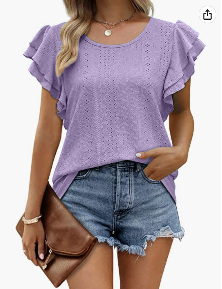 Dame Rynkesleeve Casual Bluse Stilla
