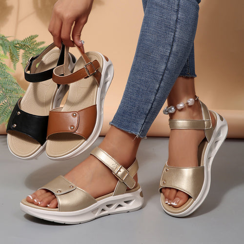 Dame Komfortable Sandaler med polstret Sål og justerbart Remdesign Stilla