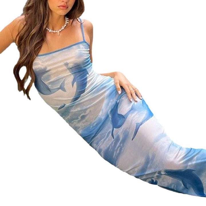 Kvinder Kunstnerisk Tie-Dye Maxi Kjole Stilla