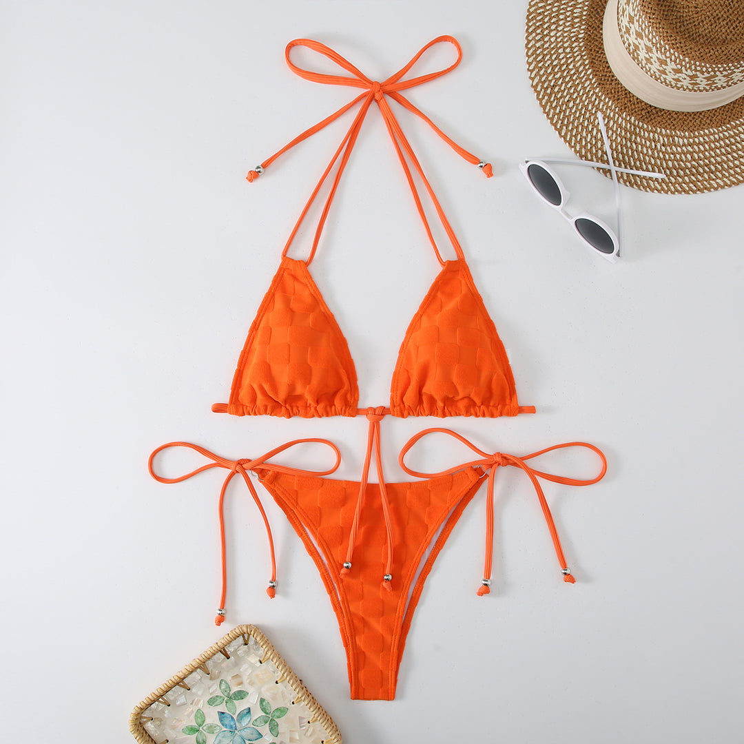Kvinder Justerbart Trekant Bikini-Sæt Stilla 1750838793