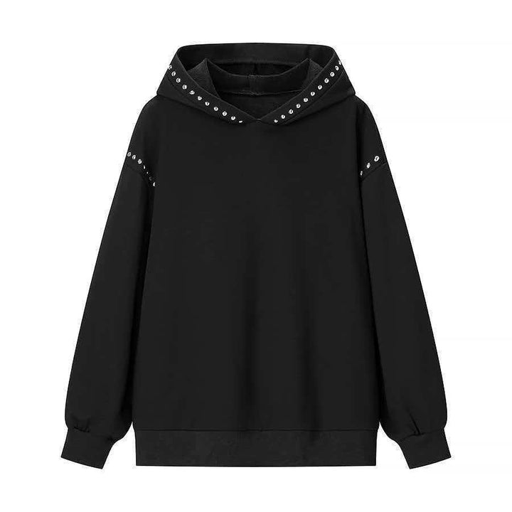 Kvindernes fashionable hoodie med elegante nitter Stilla