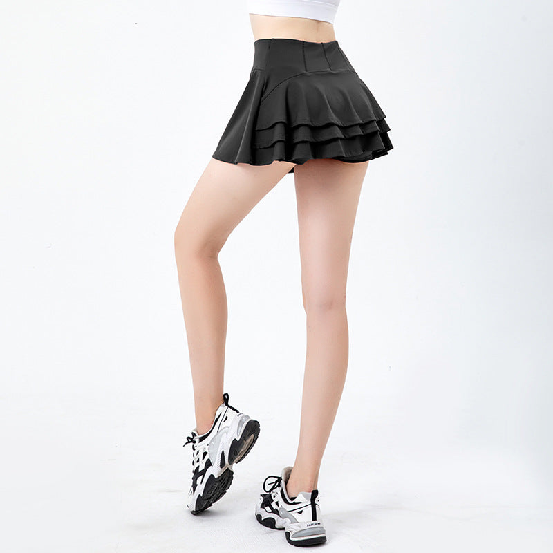 Dame Sporty Wickelskørt med indbyggede shorts Stilla